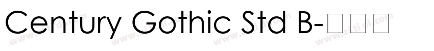 Century Gothic Std B字体转换